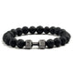 Natural Volcanic Stone Dumbell Bracelet