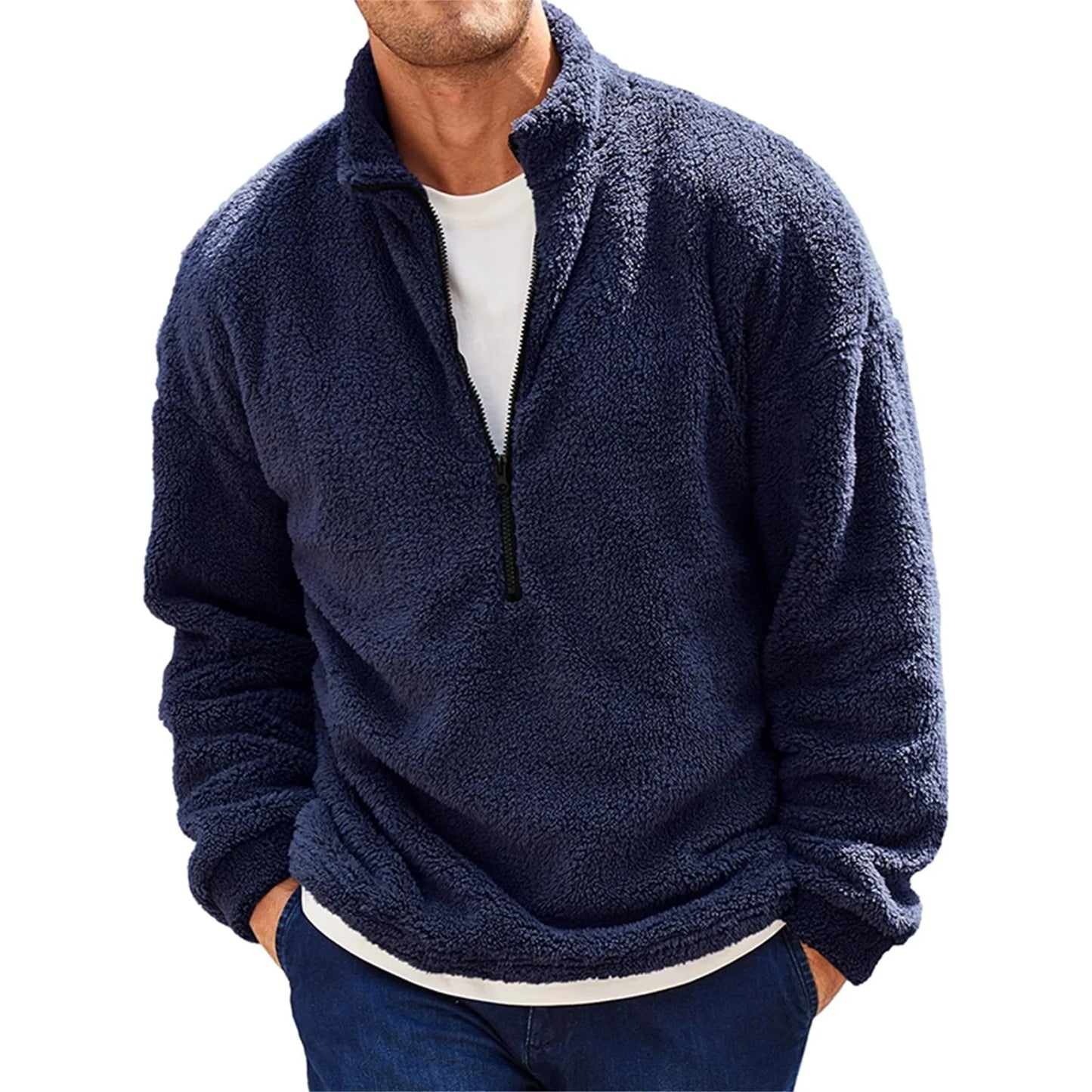 Men's Quarter Zip Pullover | Fuzzy Quarter-Zip Pullover | ForgeFits