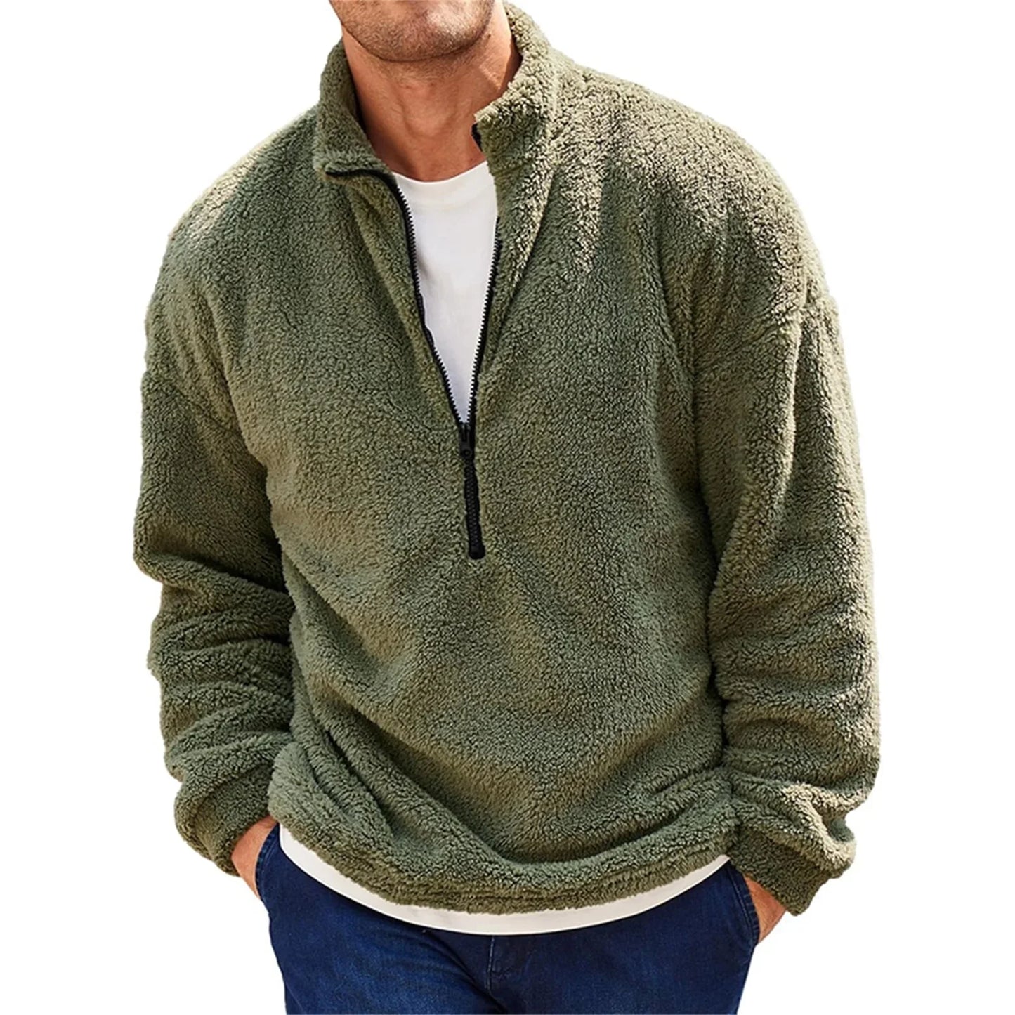 Men's Quarter Zip Pullover | Fuzzy Quarter-Zip Pullover | ForgeFits