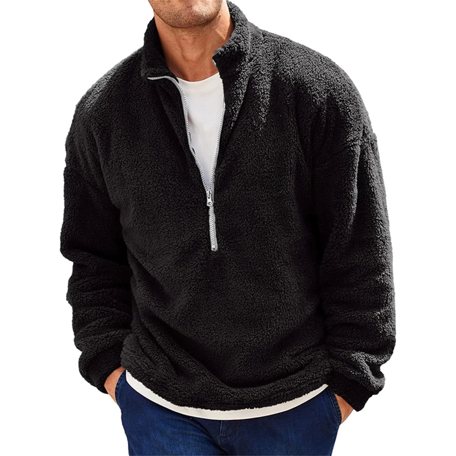 Men's Quarter Zip Pullover | Fuzzy Quarter-Zip Pullover | ForgeFits