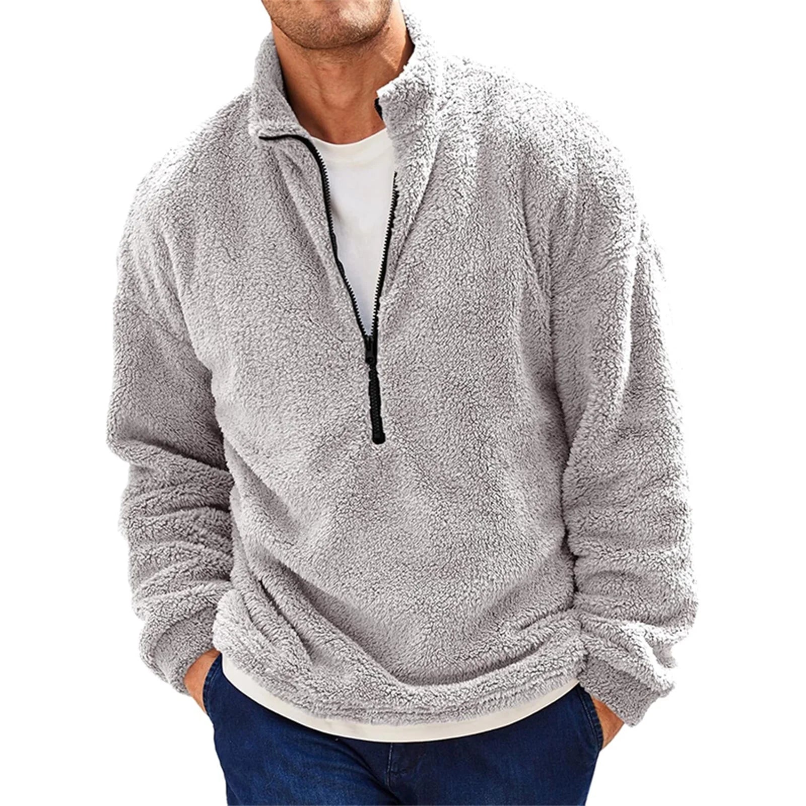 Men's Quarter Zip Pullover | Fuzzy Quarter-Zip Pullover | ForgeFits